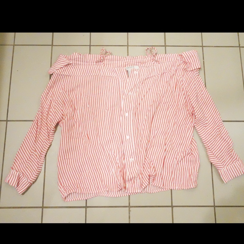 Peekaboo Shoulder Button Up